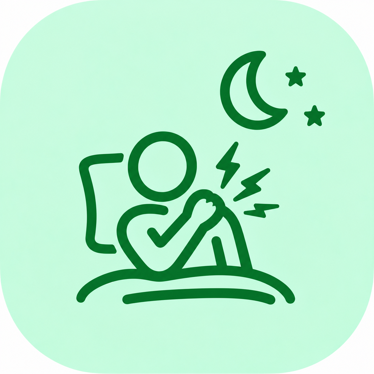 Shoulder pain at night