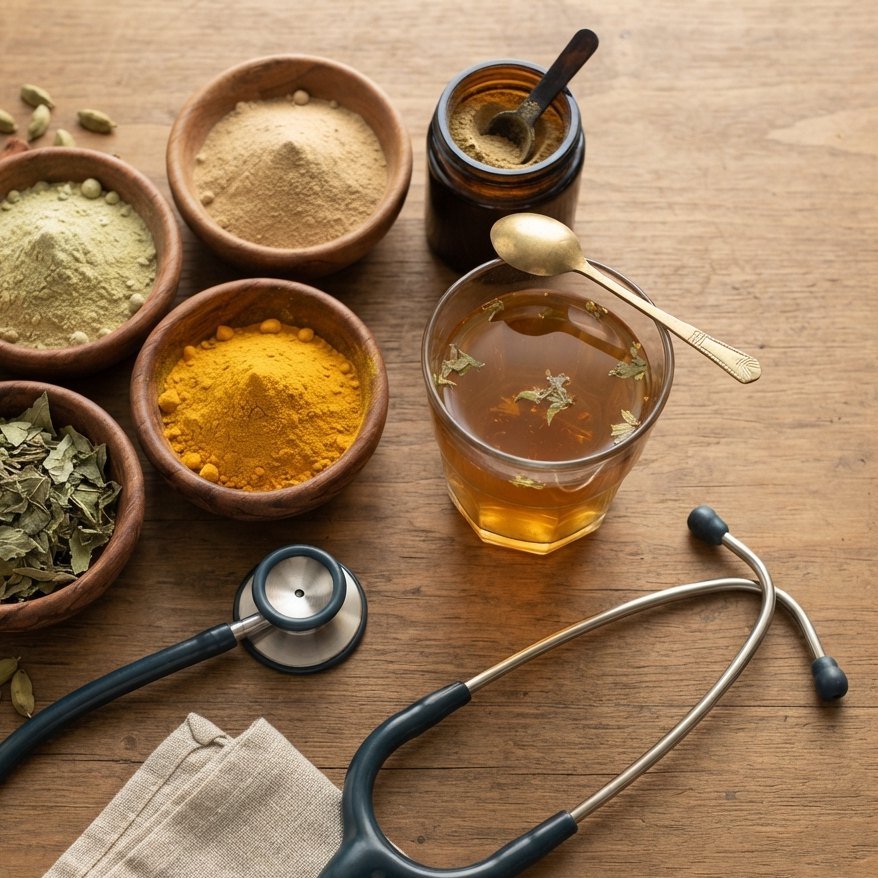 Ayurvedic herbal medicines and decoction used in Ayurvedic thyroid treatment