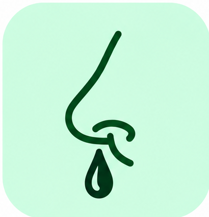Icon: thick nasal discharge